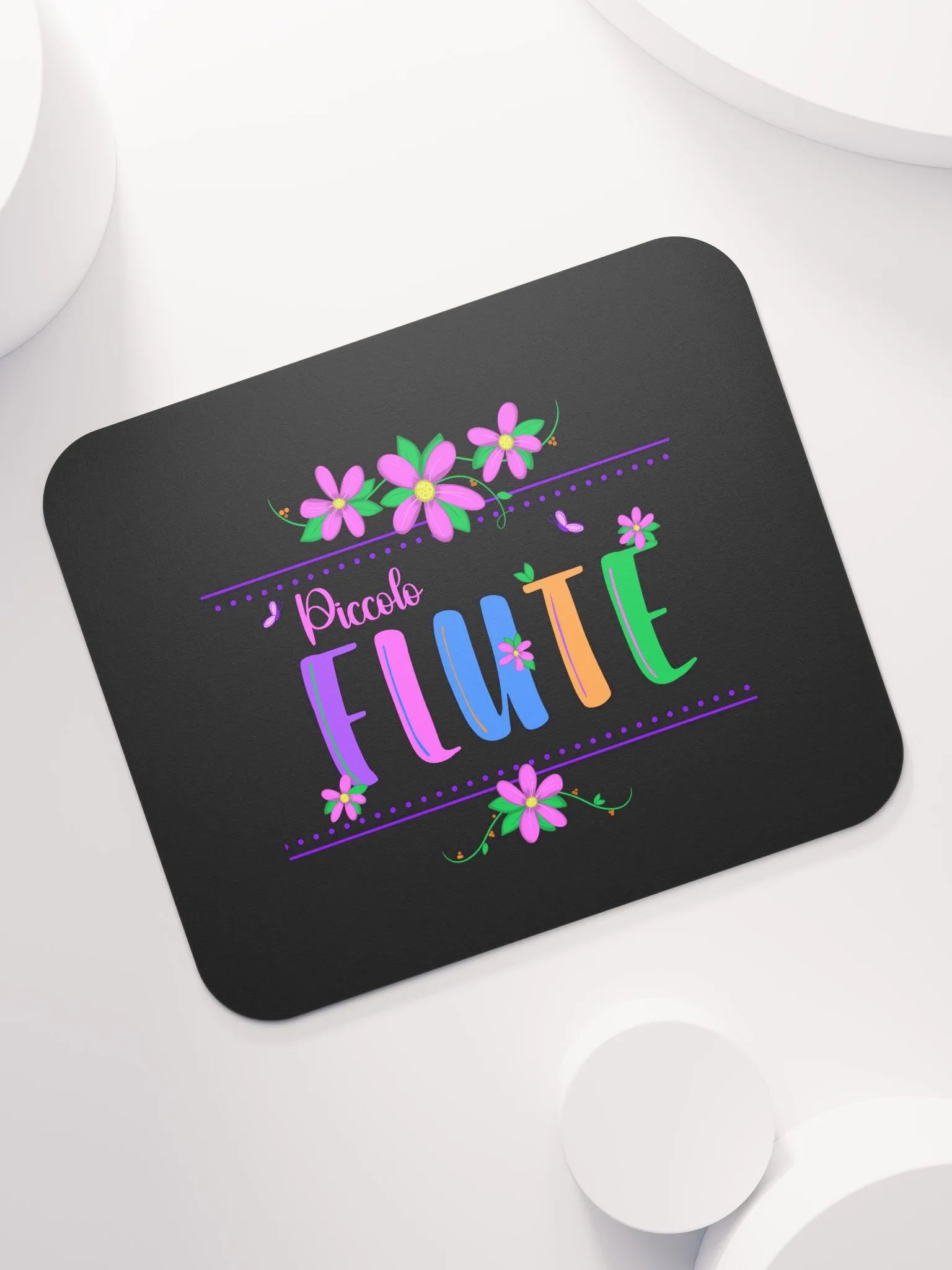 Floral Flute Piccolo Mouse Pad product image (7)