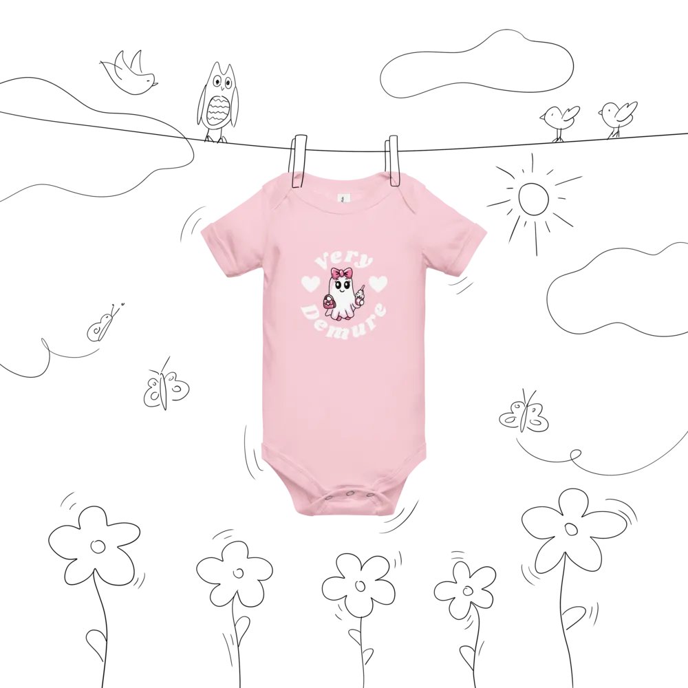 Very Demure Cute Design Ghost Baby One Piece product image (4)