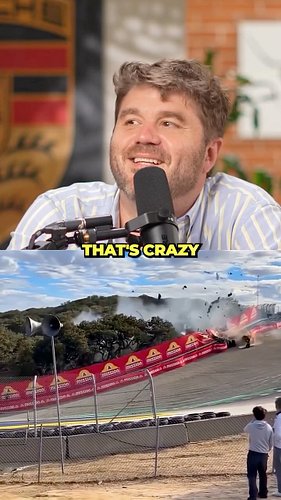 James Pumphrey and the guys react to one of the most insane racetrack crashes we've ever seen: a Porsche absolutely obliterat...
