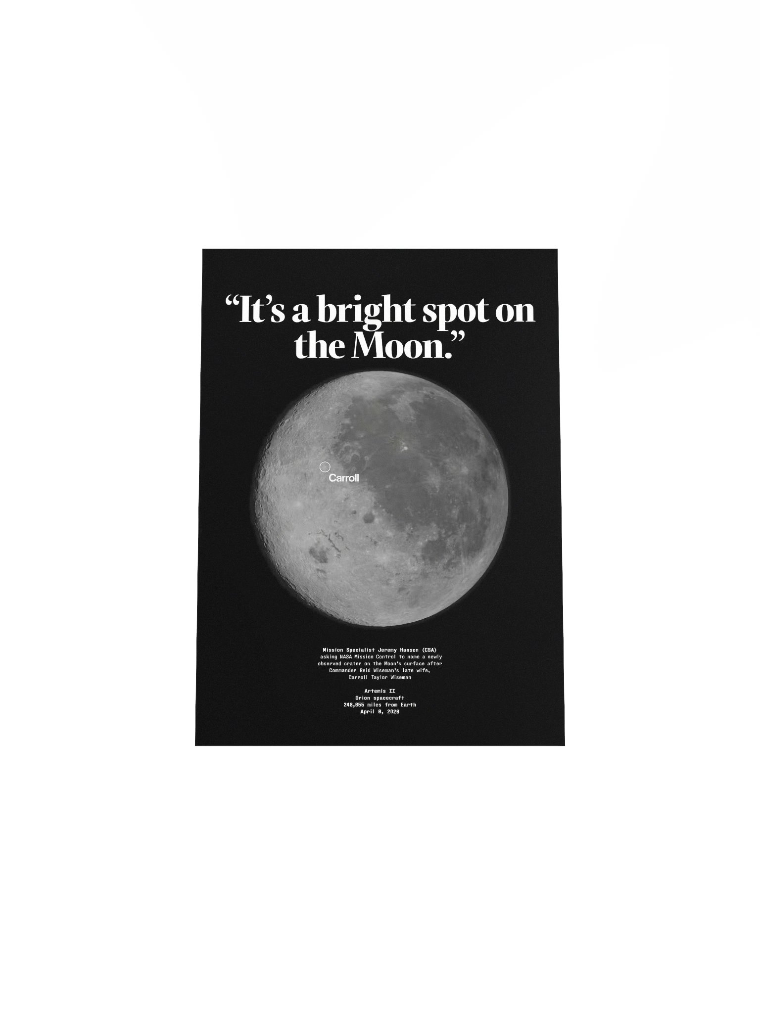 Carroll Crater Poster product image (22)