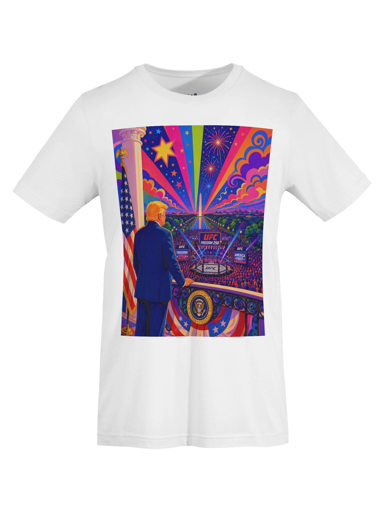 Freedom 250 Neon Poster Tee product image (5)