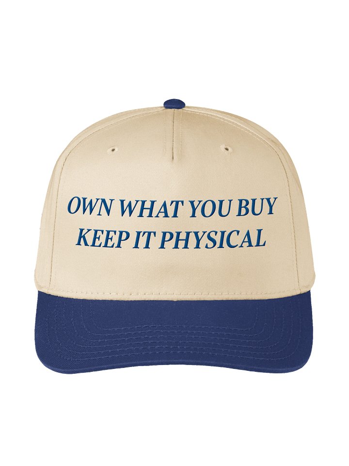 Own What You Buy Keep It Physical Embroidered Hat | Gamer Ownership Cap | Retro Gaming Gift product image (2)