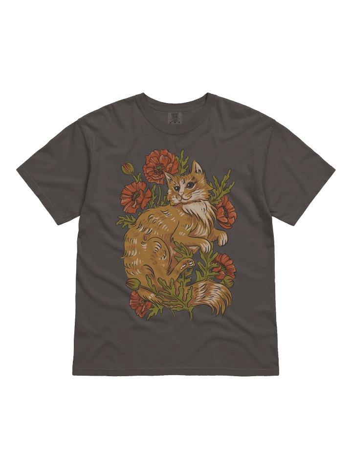Cottagecore Cat Floral Shirt – Vintage Botanical Kitty Tee, Cozy Nature Aesthetic Graphic product image (11)
