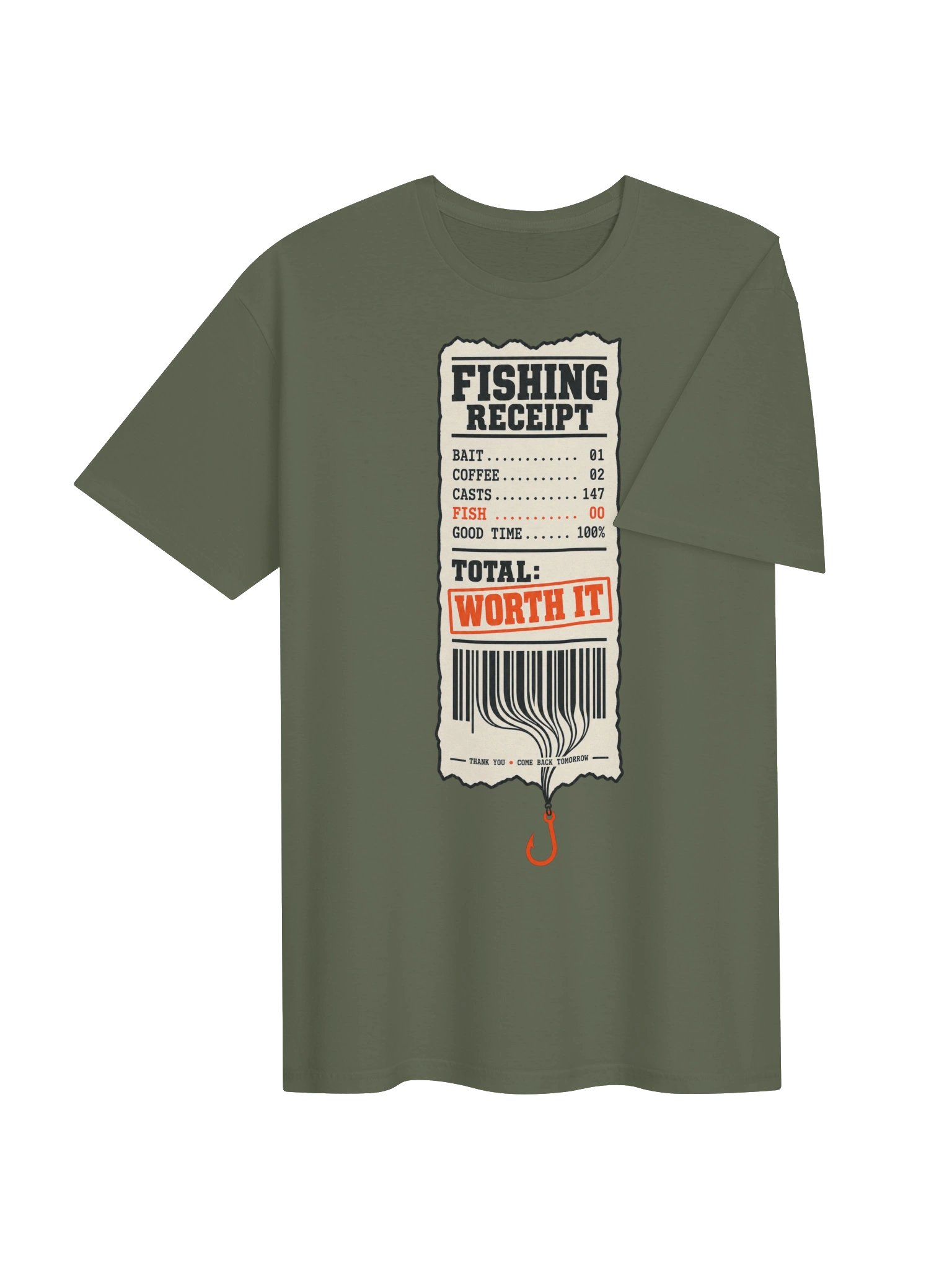 Fishing Receipt T-shirt product image (24)