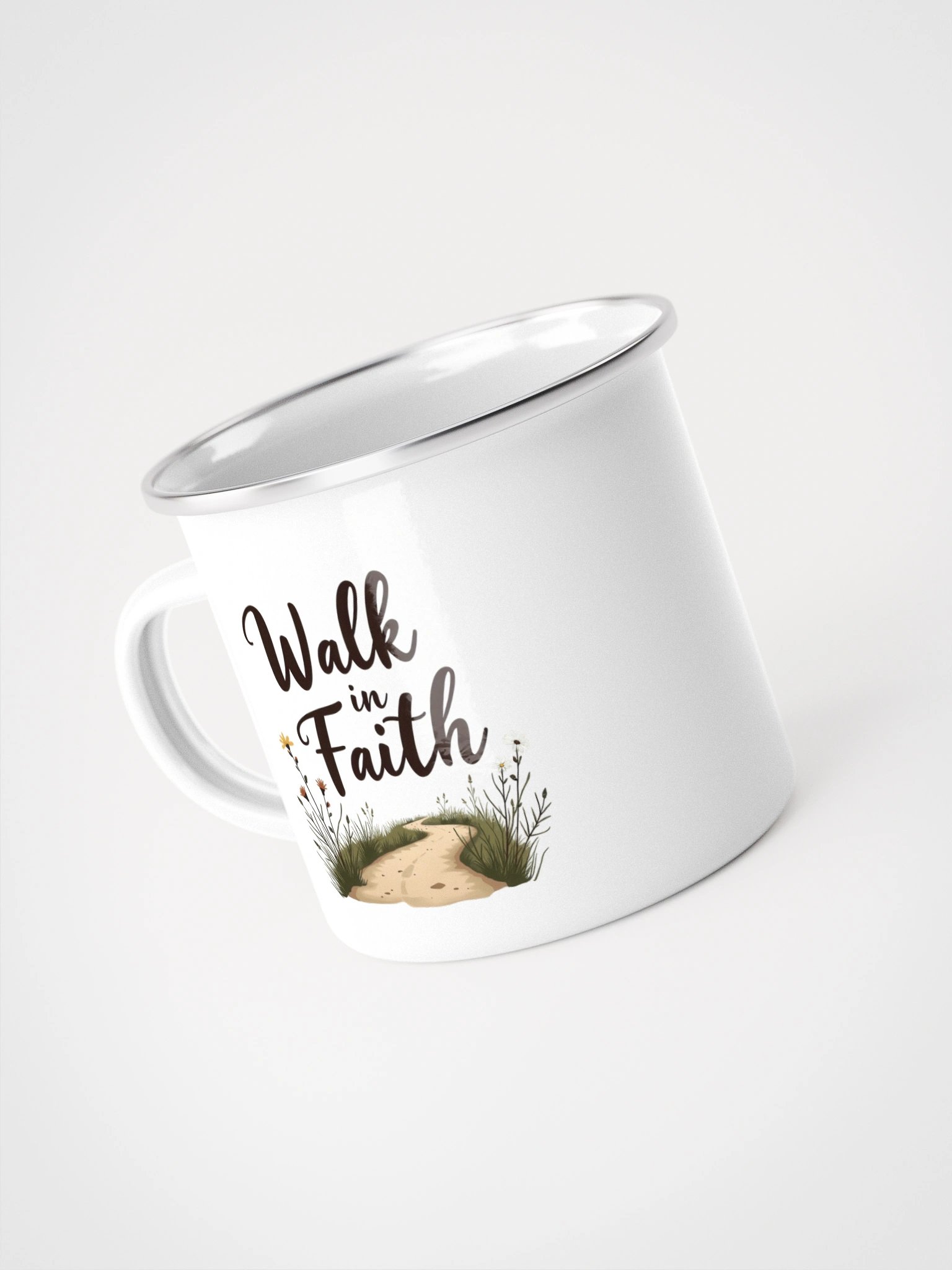 Faithful Path Enamel Mug product image (4)