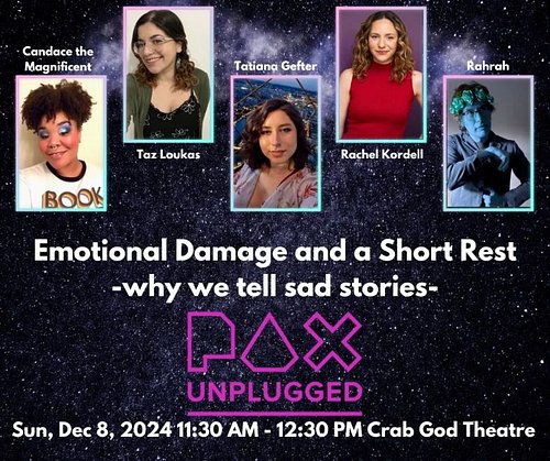 Hey Jesters! If you're coming to PAX Unplugged next weekend, feel free to stop by this awesome panel on Sunday! You will DEFI...