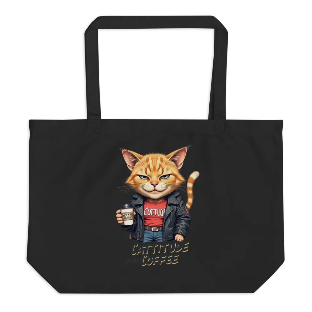 Cattitude & Coffee Organic Tote product image (1)