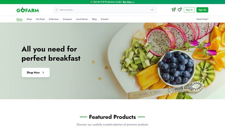 GoFarm Pro - Complete Next.js 16 Agricultural E-Commerce Platform with Admin & Vendor Dashboard product image (2)