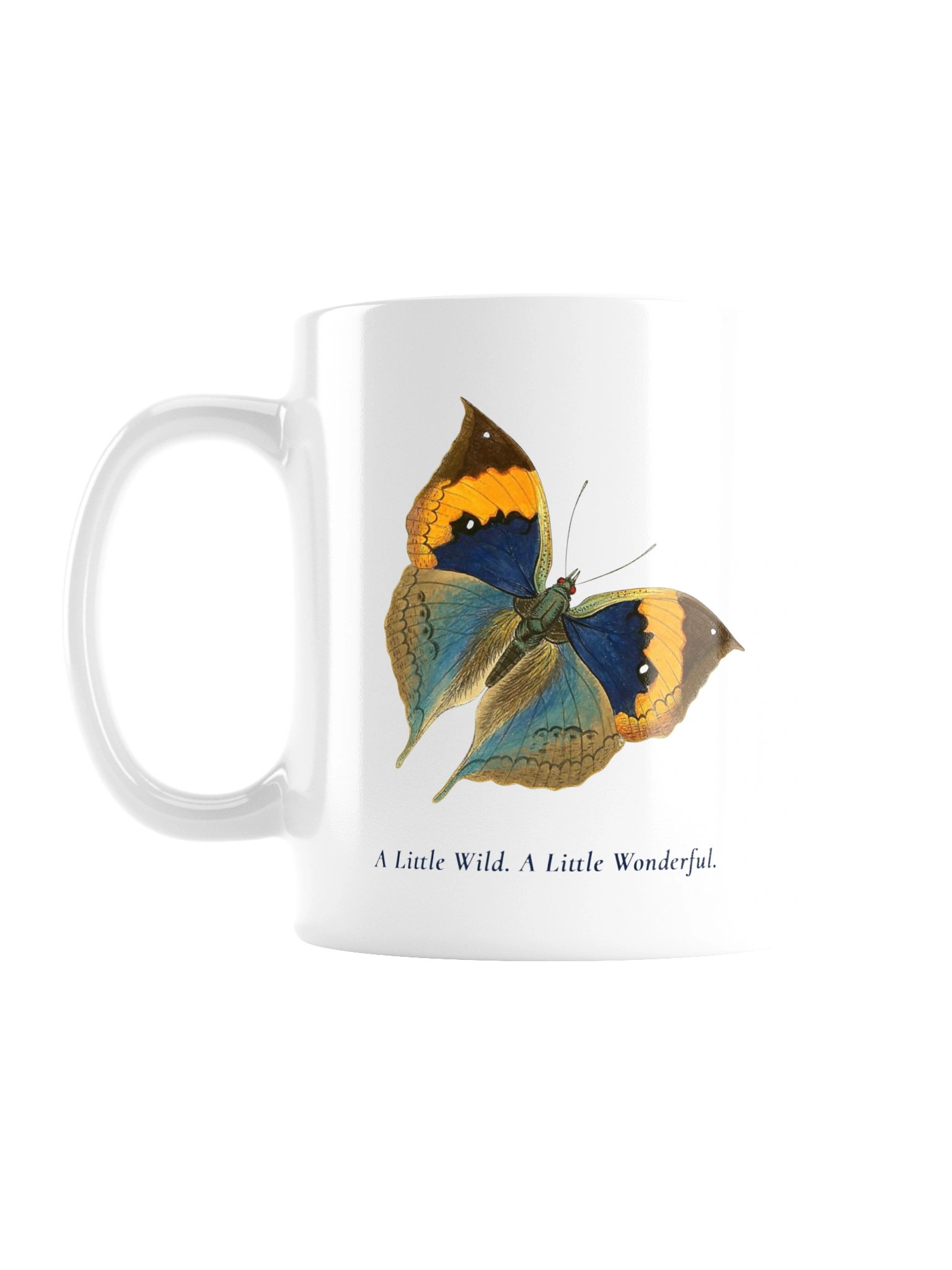 Vintage Butterfly Ceramic Mug - Botanical Art Coffee Cup | BioGardn product image (3)