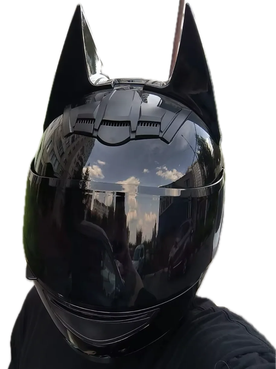 Batman ears moto helmet product image (4)