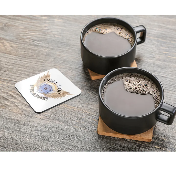Roll for Praise coaster product image (1)