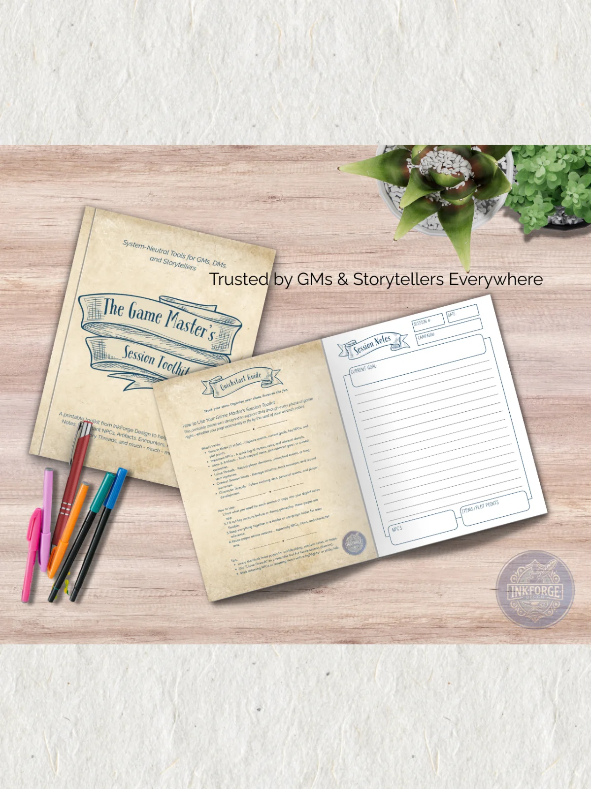 The Game Master’s Session Toolkit ✯ A Printable Planner for DMs & Storytellers product image (2)