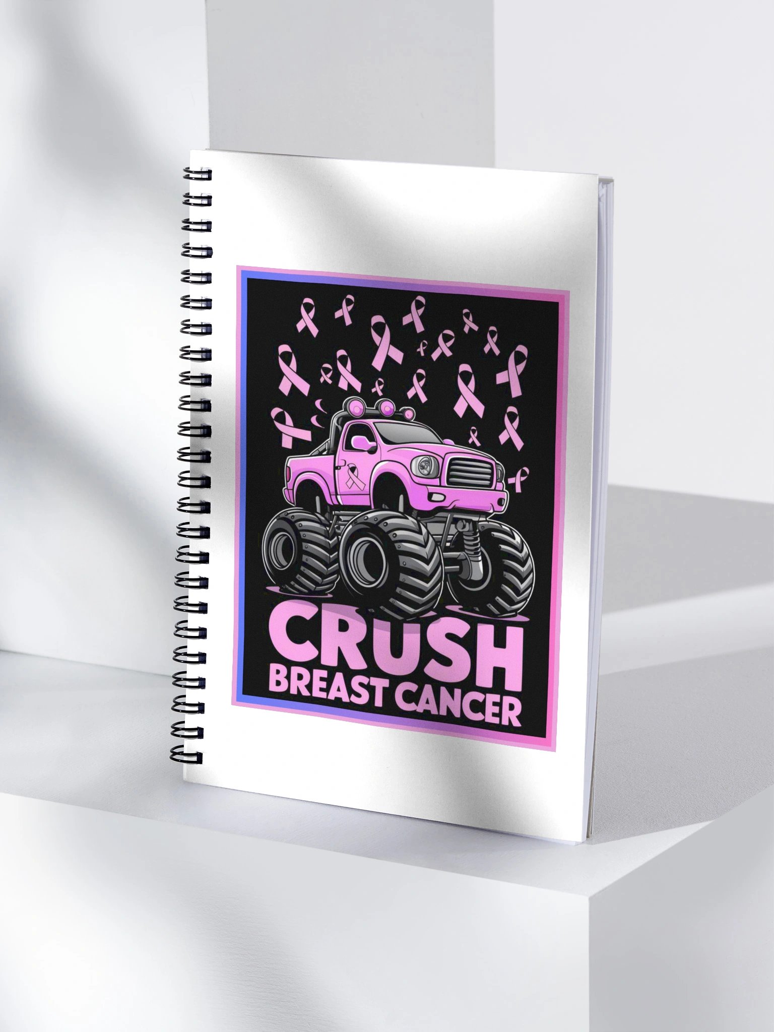 "CRUSH BREAST CANCER" Spiral Notebook 140 sheets product image (3)