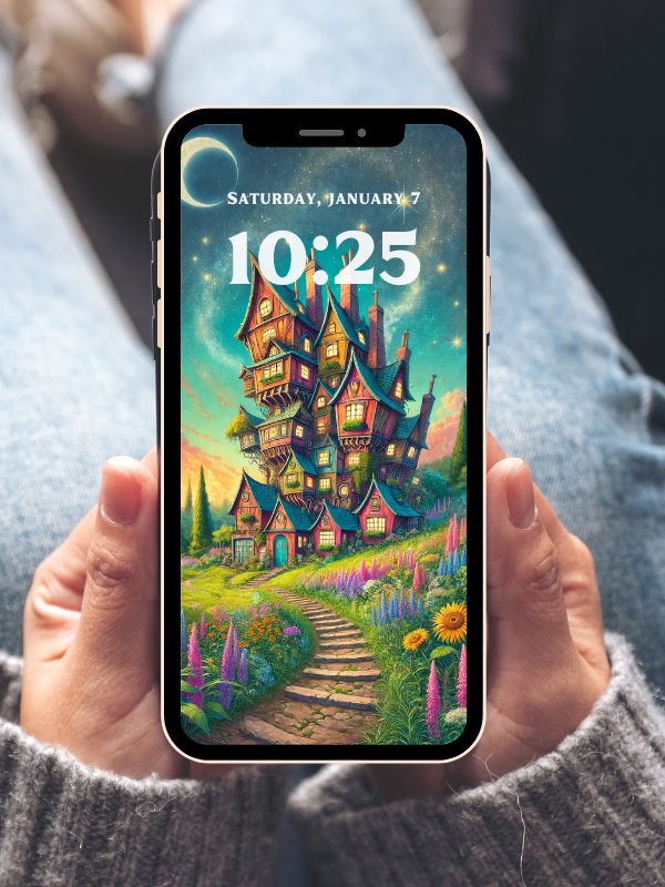 Magical Locations Fantasy Illustration Phone Wallpaper 4K Quality Bundle for Android and IOS product image (2)