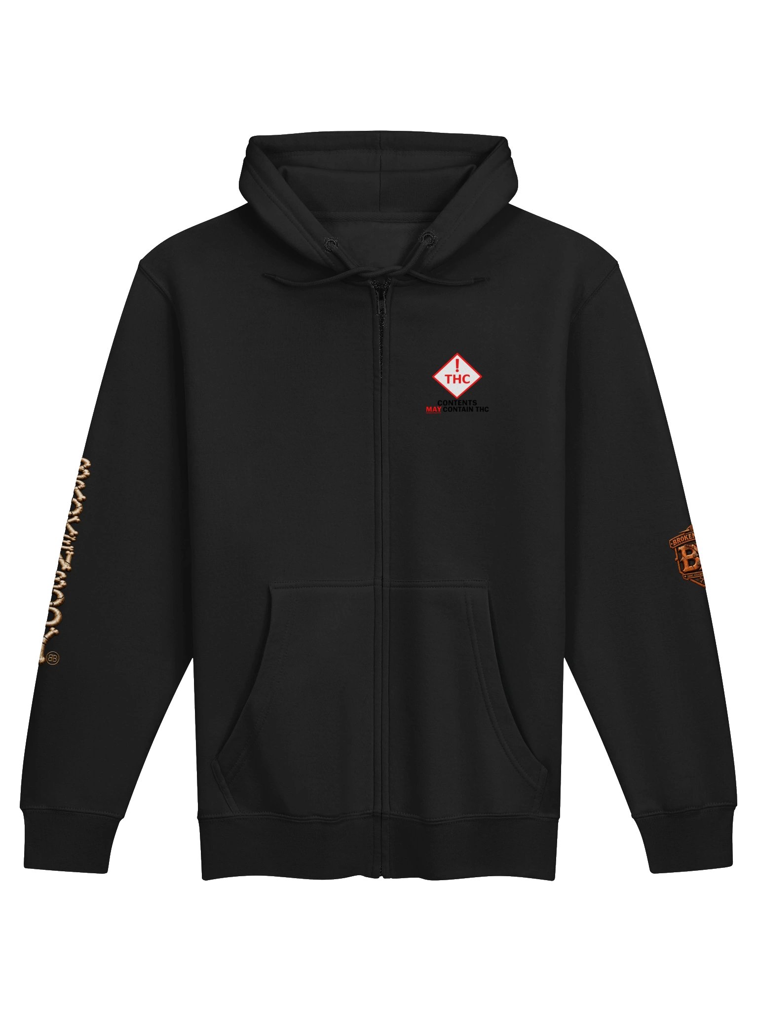 BROKEN BODY™ — OPERATING UNDER HERBAL SUPERVISION — FULL ZIP HOODIE product image (2)