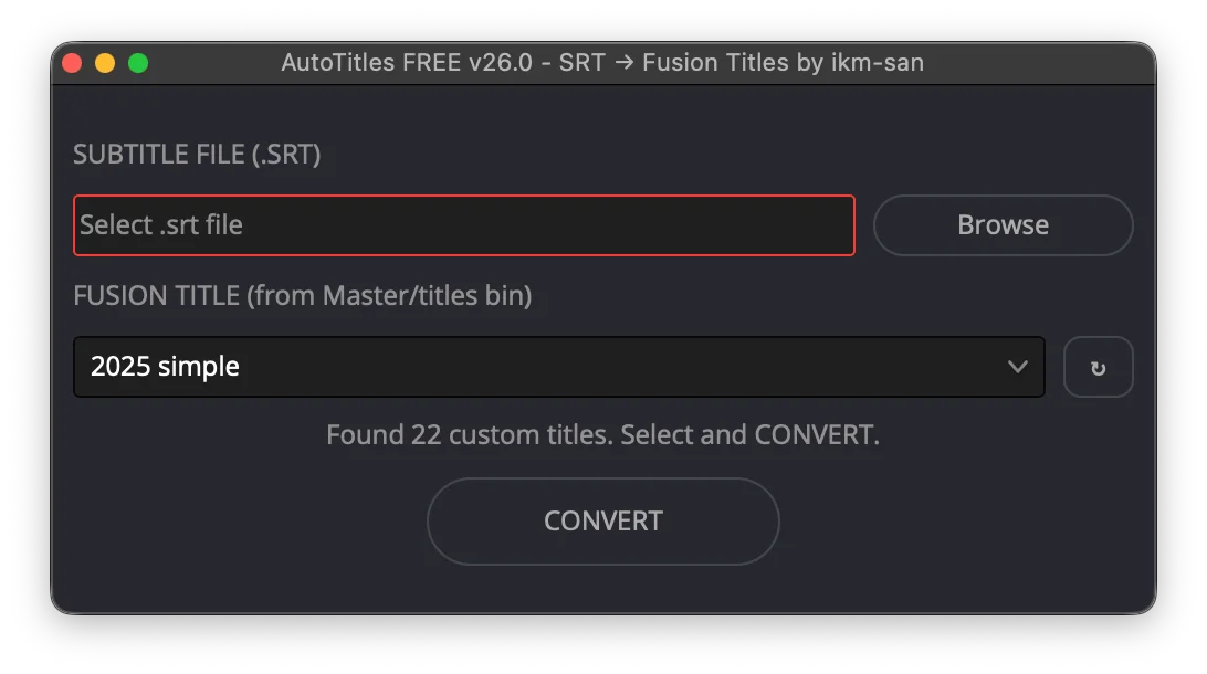 AutoTitles Free for DaVinci Resolve Studio 21 product image (2)