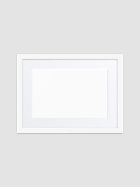Photo showing Matte Paper Framed Poster With Mat (in)