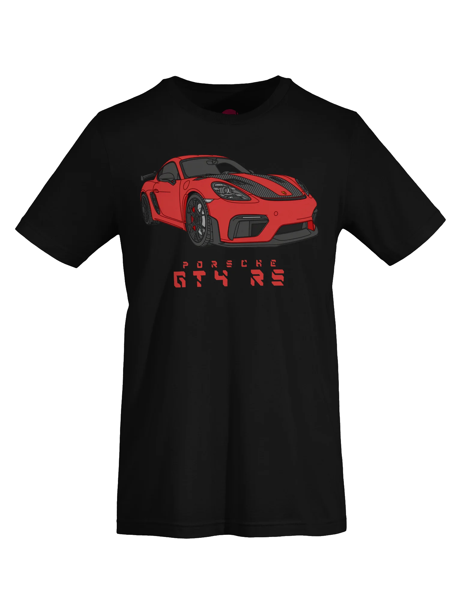 Red Porsche GT4 RS Shirt (Retro, Sketch, Silhouette) product image (57)