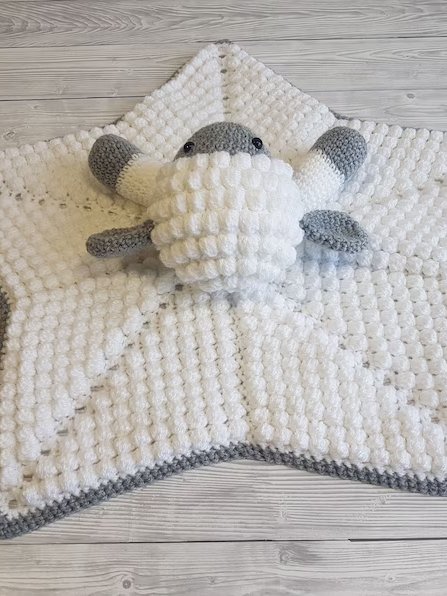 Crochet Lamb Lovey Pattern Baby Comforter Blanket (PDF Pattern) Crafting Happiness product image (3)