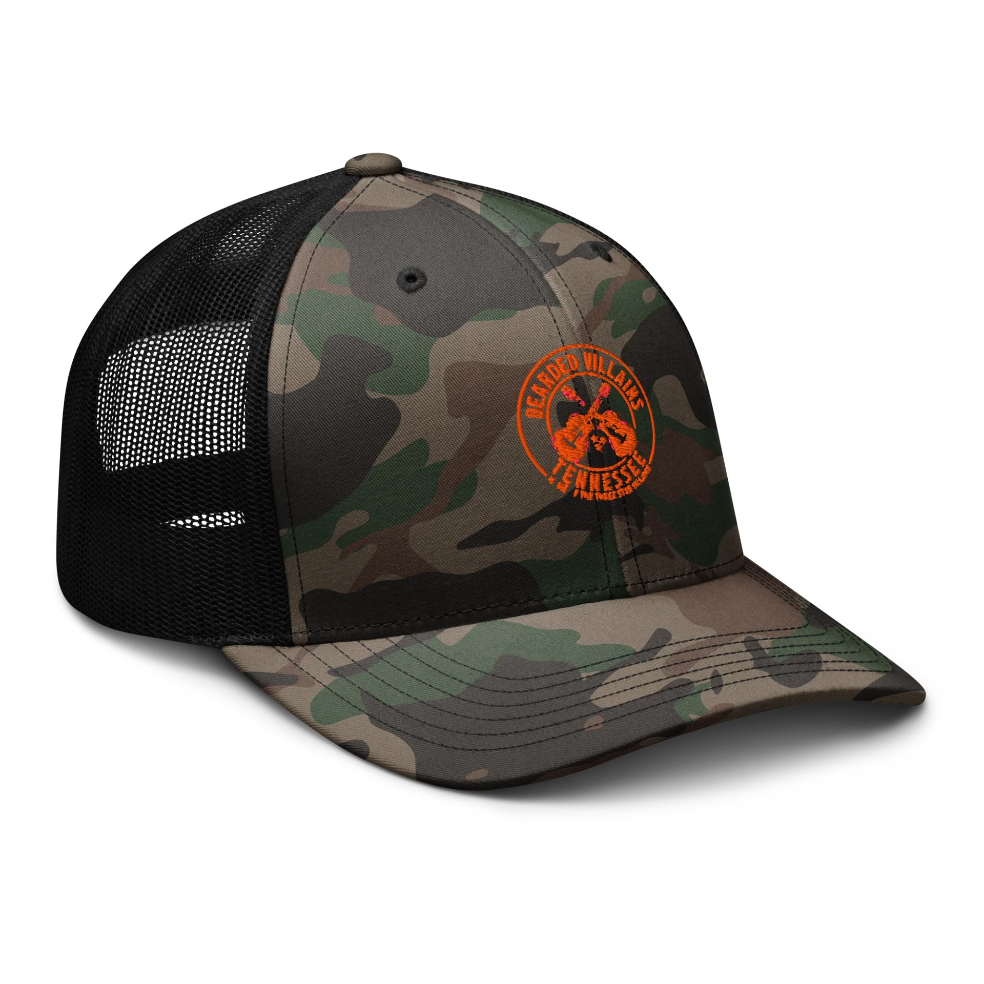 TSV Bearded Villains Tennessee Trucker Hat | Vols Orange Logo | Bold Brotherhood Style & Game-Day Attitude product image (8)