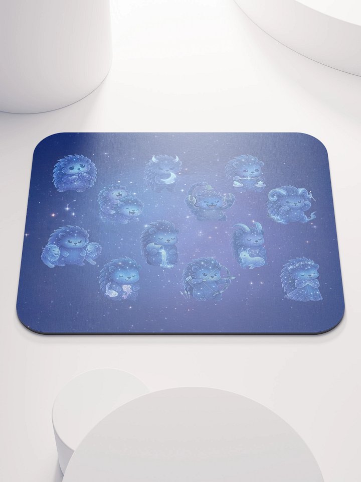 Zodiac hedgie mousepad (8.7″ × 7.1″ // 22cm × 18cm) product image (1)