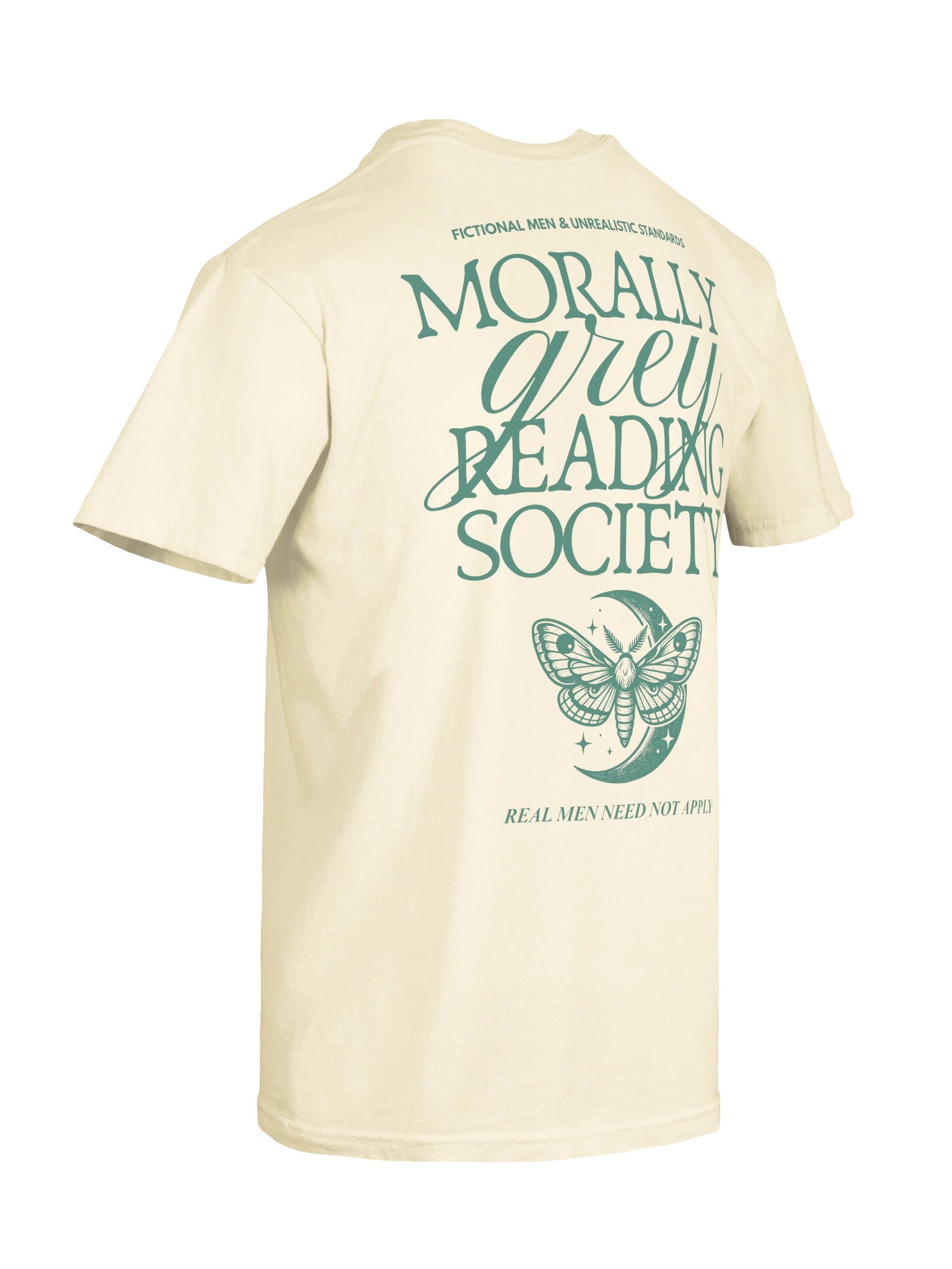 Morally Grey Reading Society Shirt, Comfort Colors Dark Fantasy Book Club Tee, Green Print product image (12)