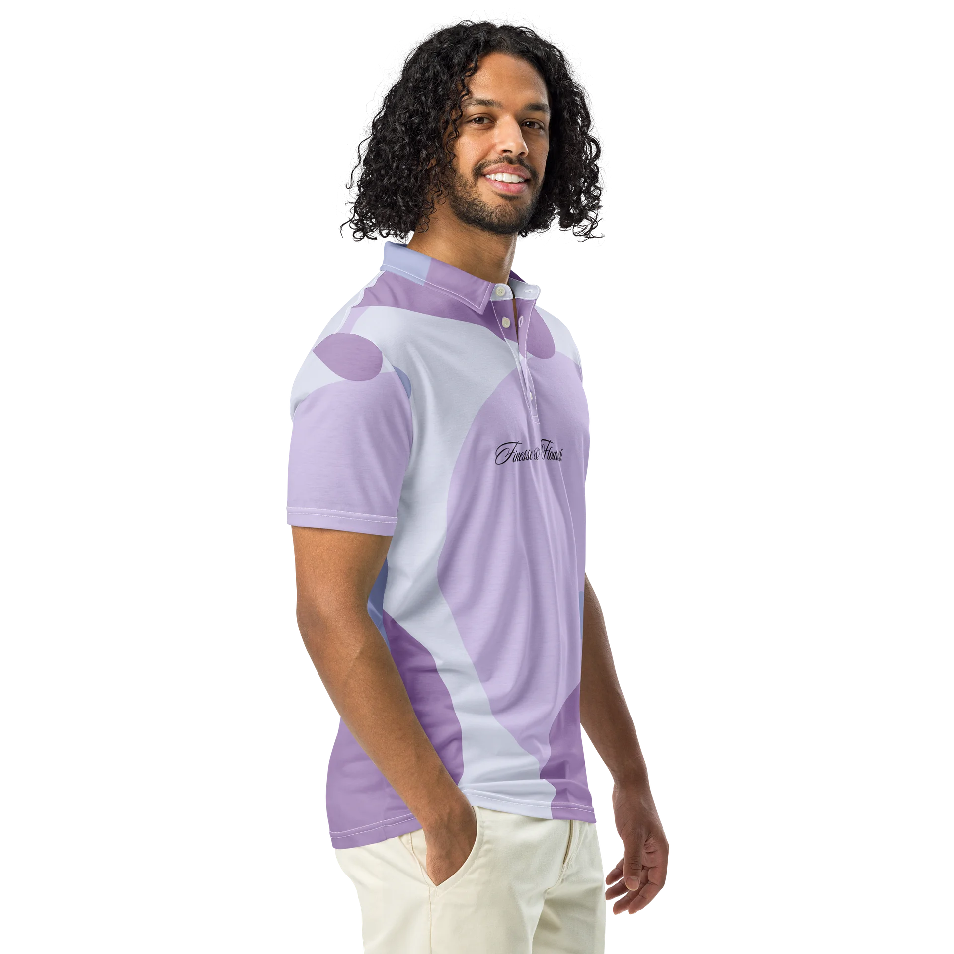 F&F Script Lava Lamp Slim Fit Polo Shirt product image (1)