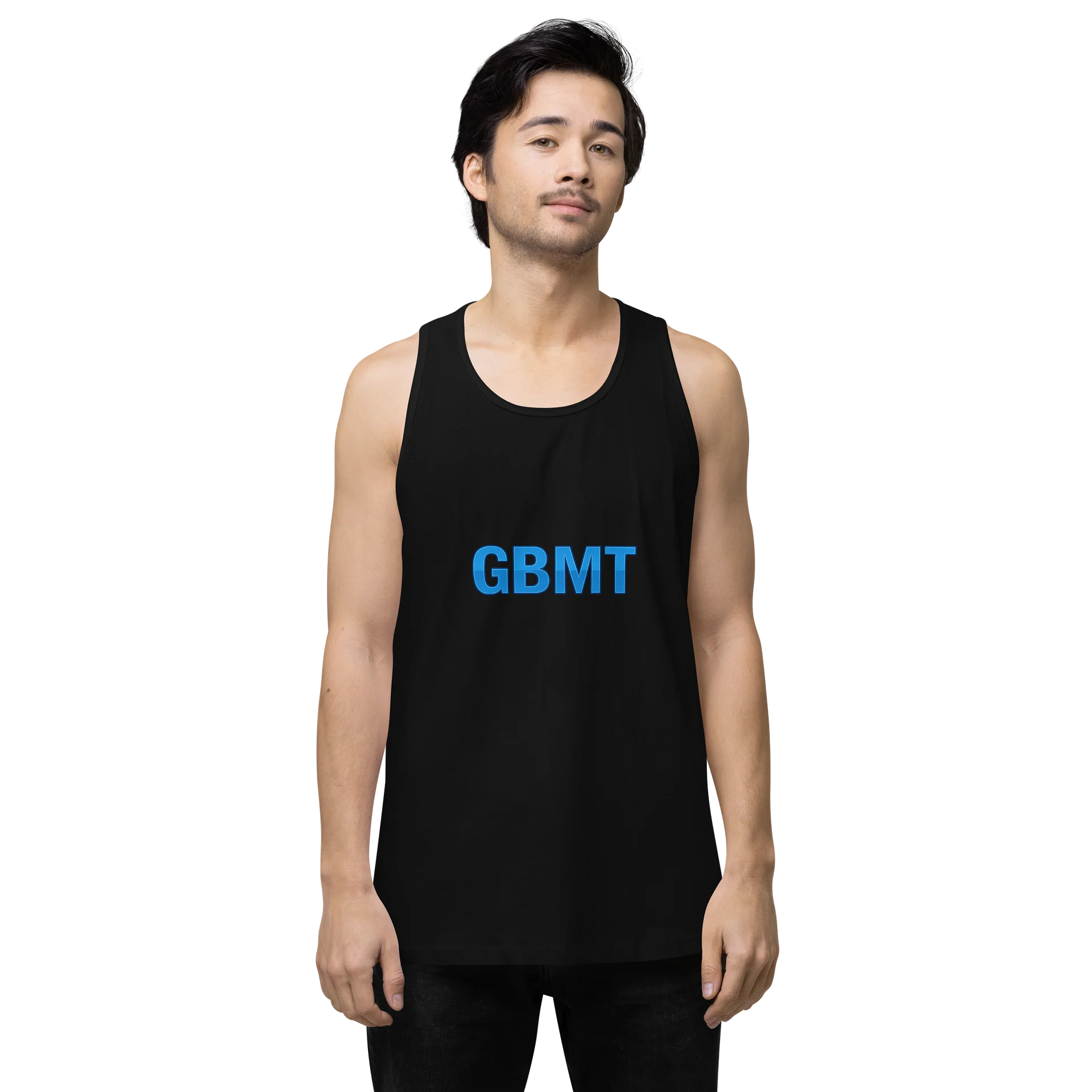 GBMT Men’s Tank Top | God Brought Me Through Sleeveless Shirt product image (1)