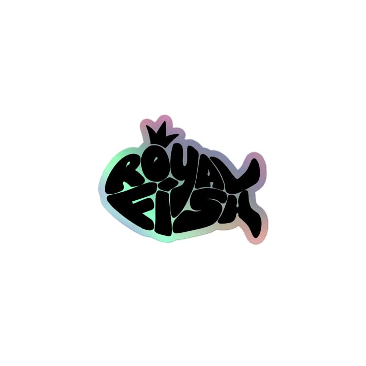 Royal Fish Holographic Logo Sticker product image (1)
