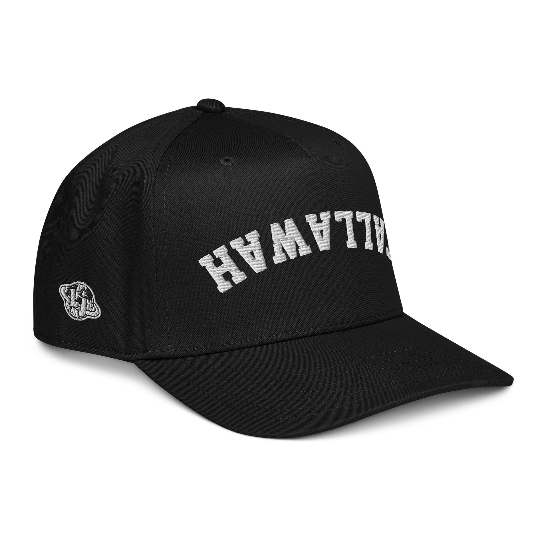 "likkle but TALLAWAH" Baseball Cap in Black product image (4)