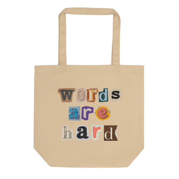 Words Are Hard Alt Design Tote product image (1)