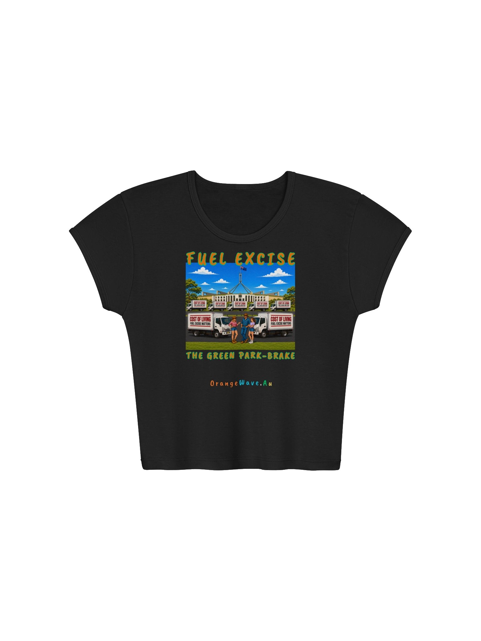 Fuel Excise Campaign Poster Crop Top product image (2)