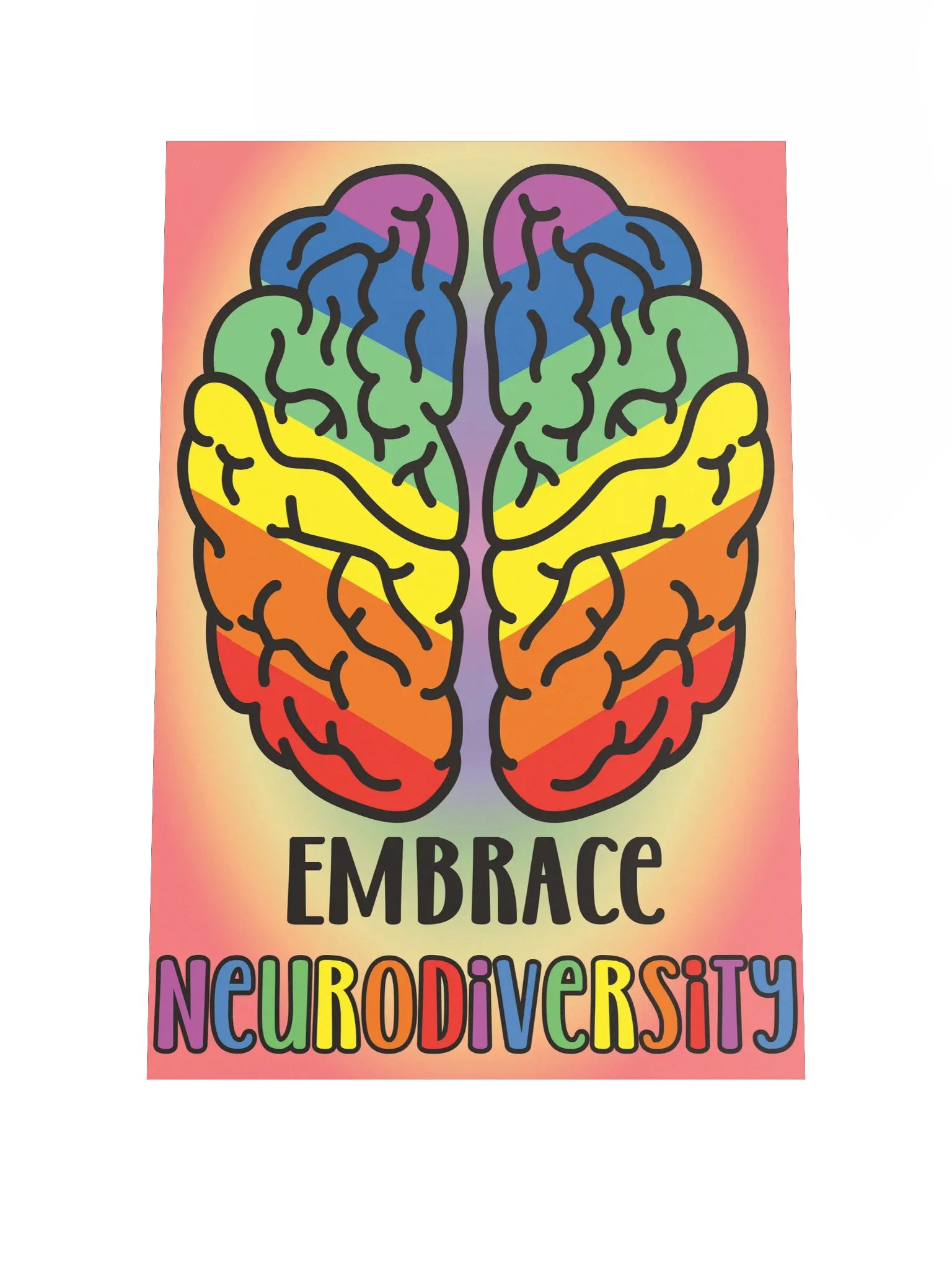 Embrace Neurodiversirty Poster product image (1)