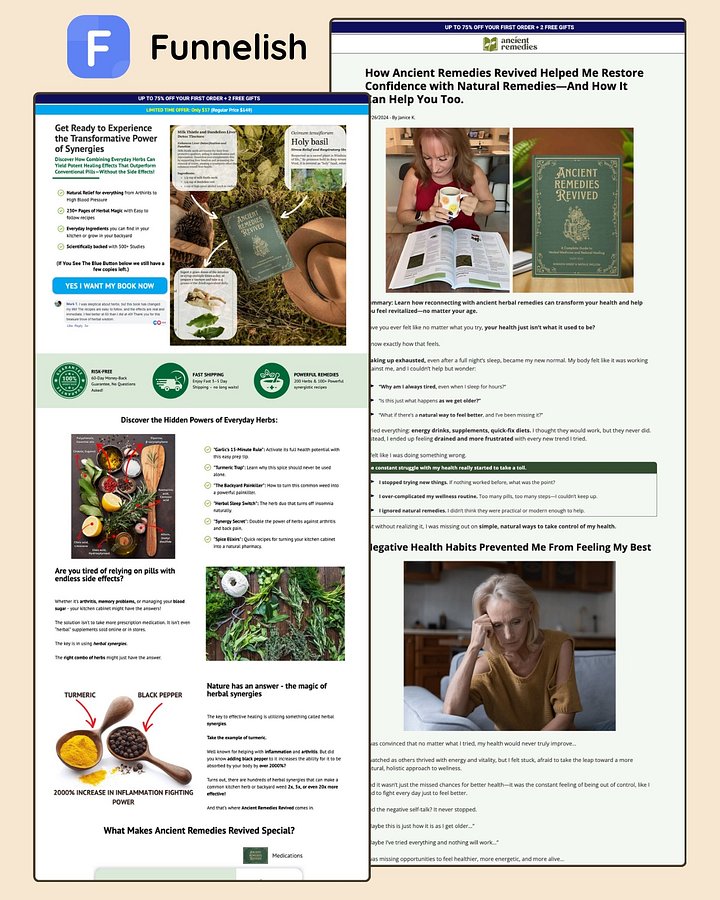 Ancient Remedies Funnel #2 | Funnelish product image (1)