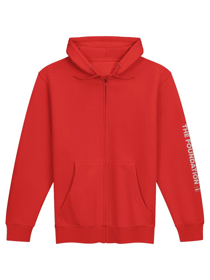 Unisex Zip-Up Hoodie – “Rock Bottom Was the Foundation” product image (2)