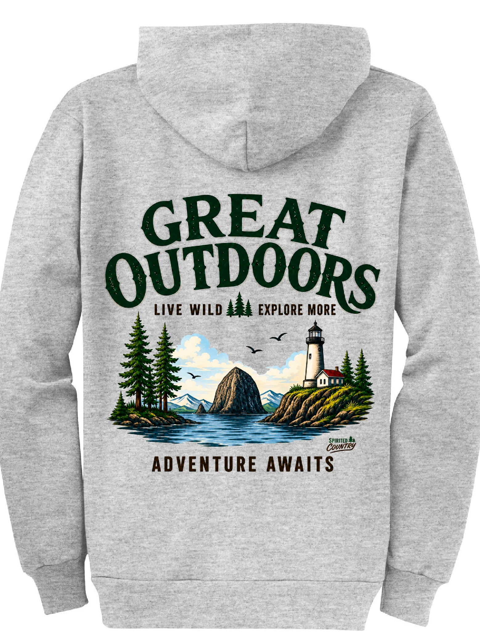 GREAT OUTDOORS PORT AND CO FULL ZIP SWEATSHIRT product image (1)
