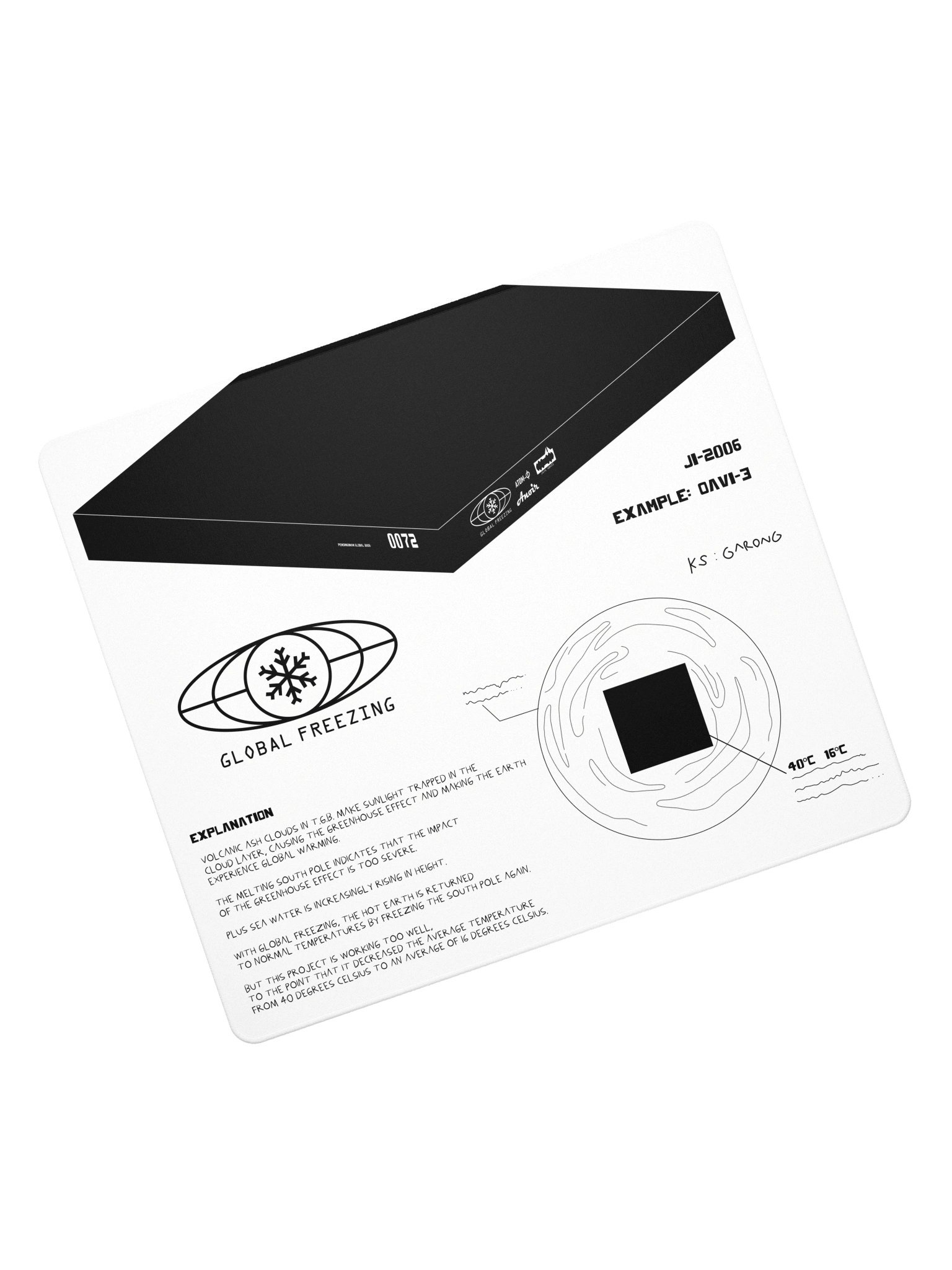 DESKMAT | GLOBAL FREEZING (WHITE EDITION) product image (1)