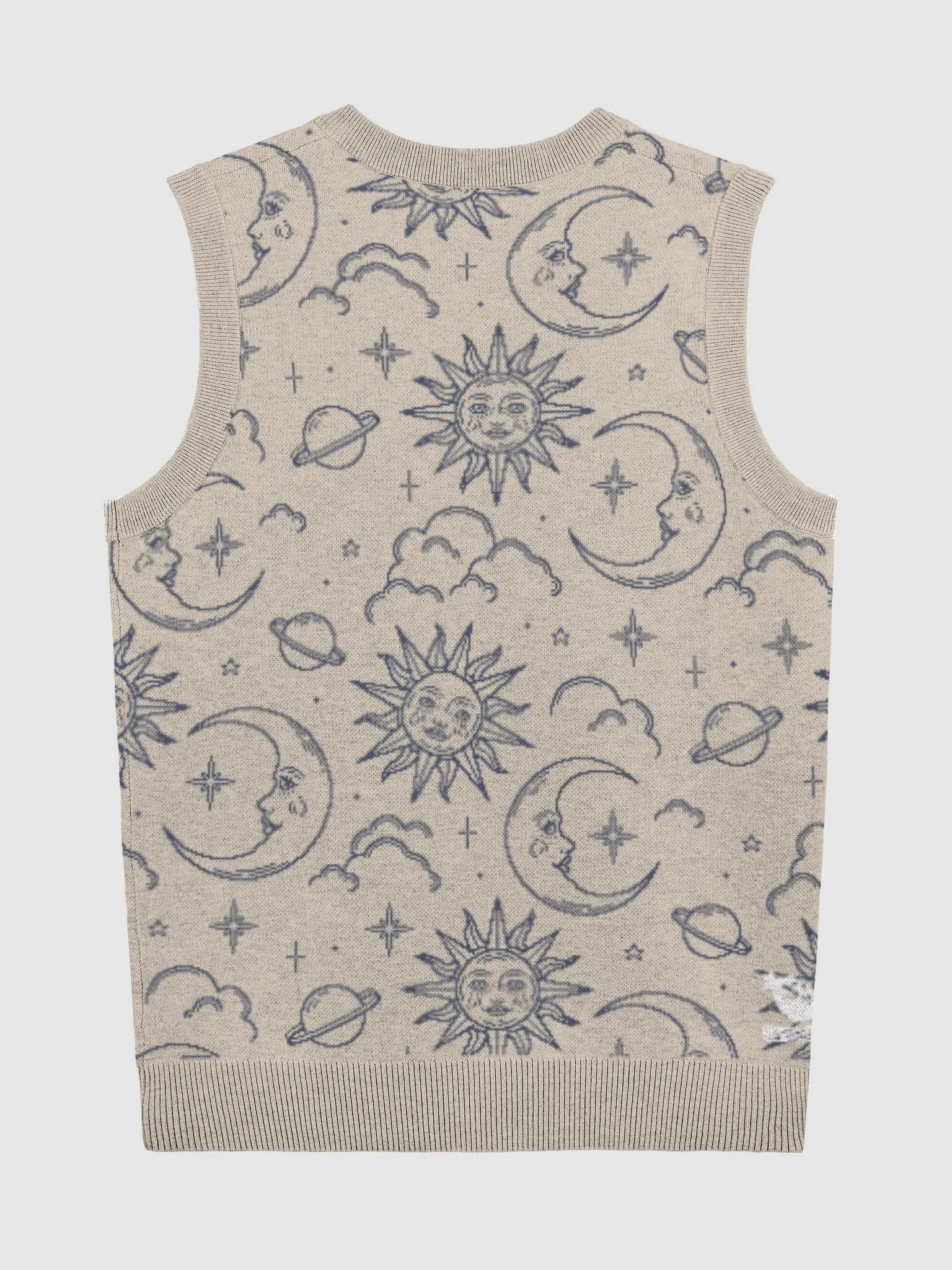 Celestial Knitted V-Neck Vest product image (9)