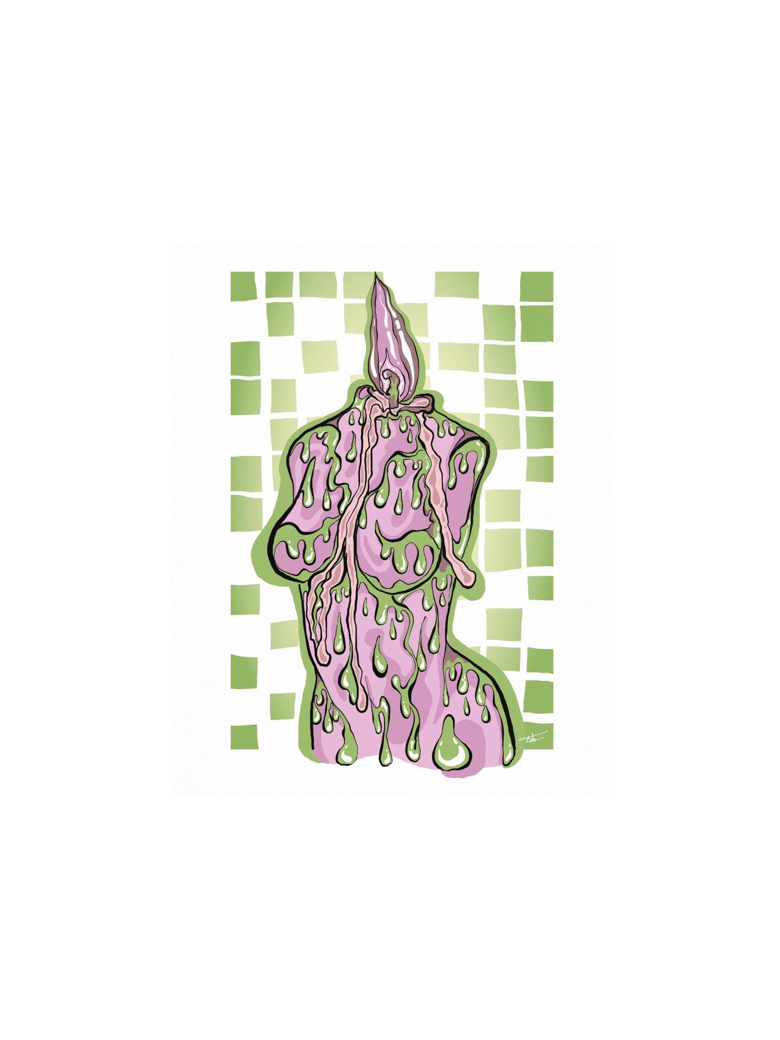 "Melting body" Art Print product image (1)