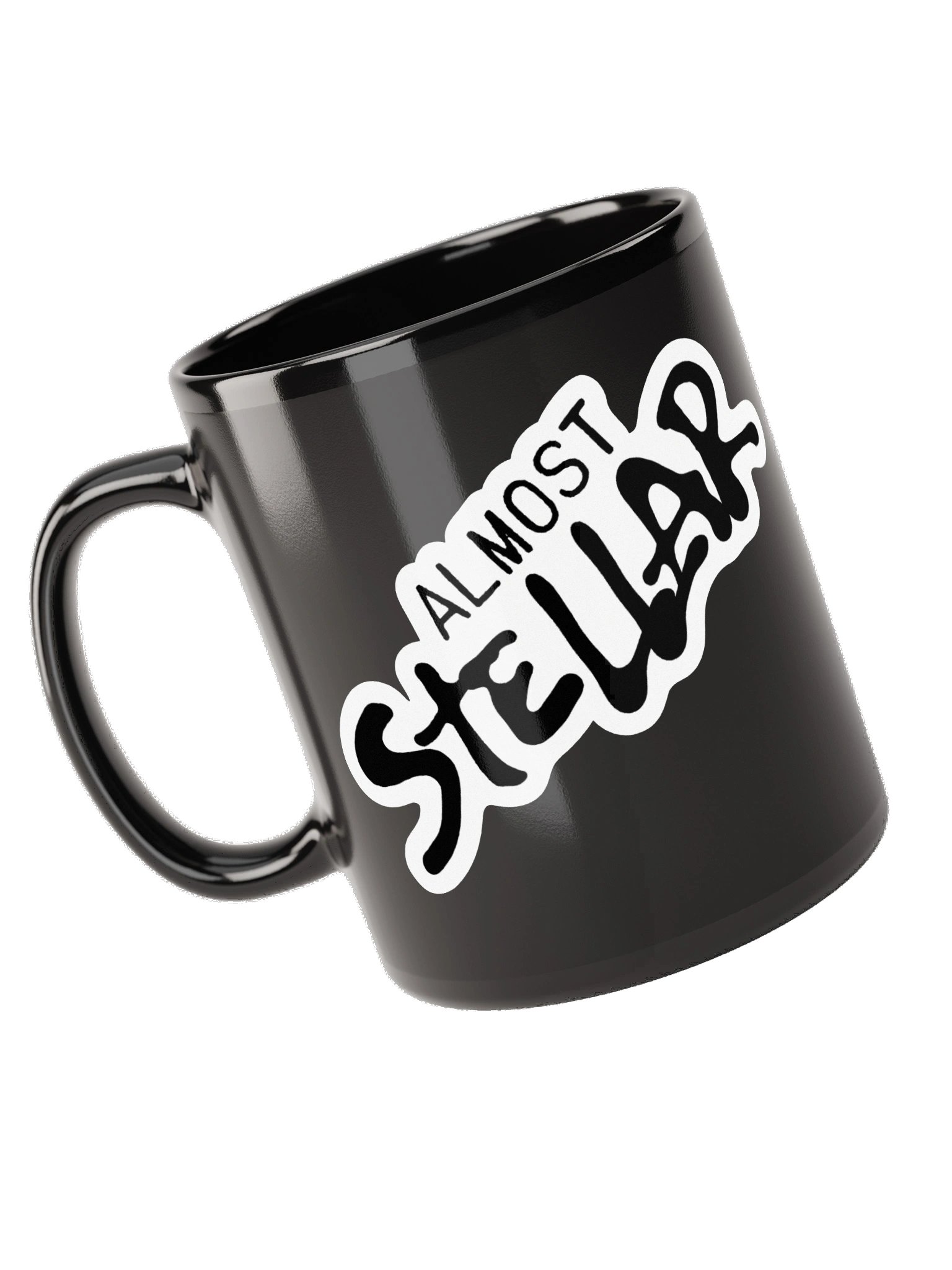 Almost Stellar Black Glossy Mug product image (10)