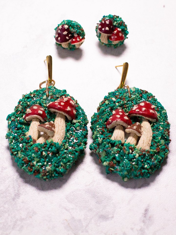 Mossy Mushrooms - Made to order sculpted pieces product image (1)