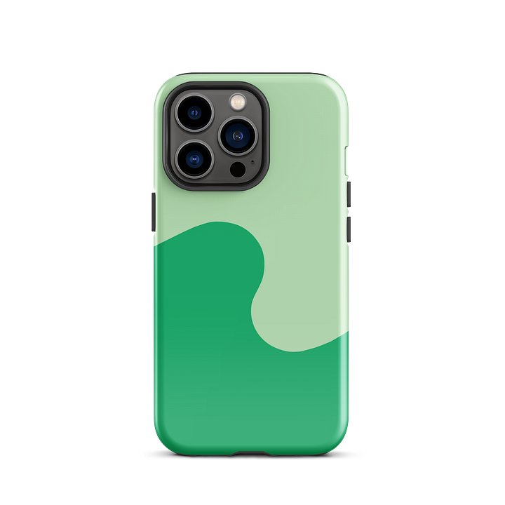 Money Green Minimal Wave iPhone Case product image (1)