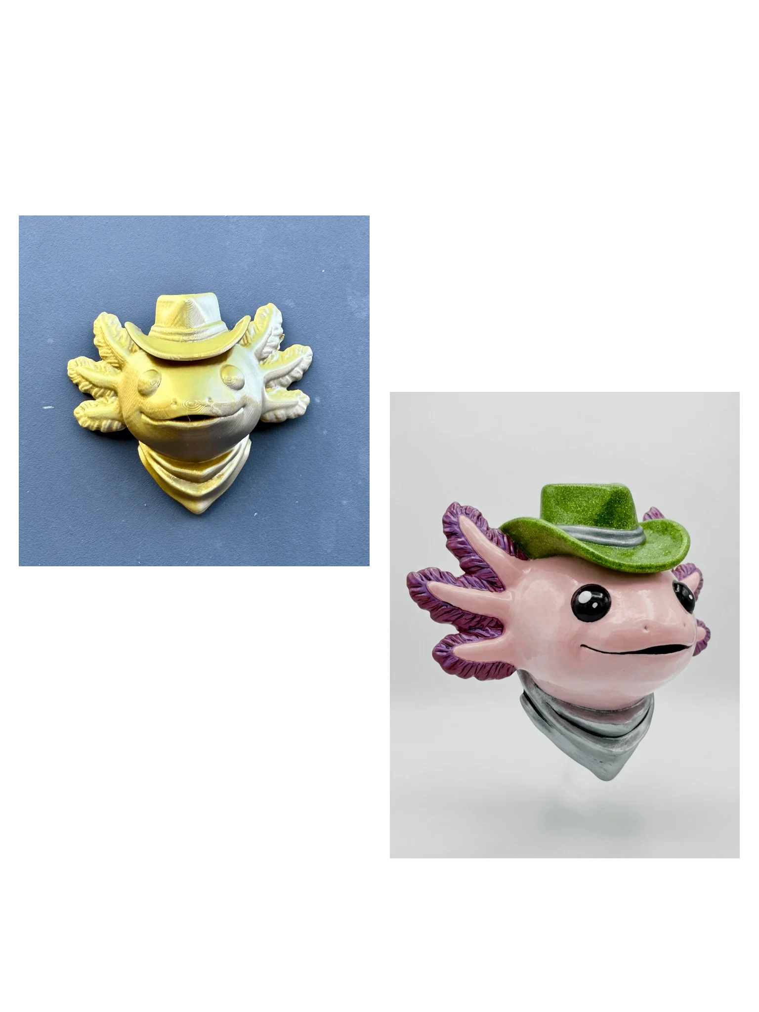 Axolotl Party Bundle: Wall Mount + Magnet (Gold & Silver) product image (1)