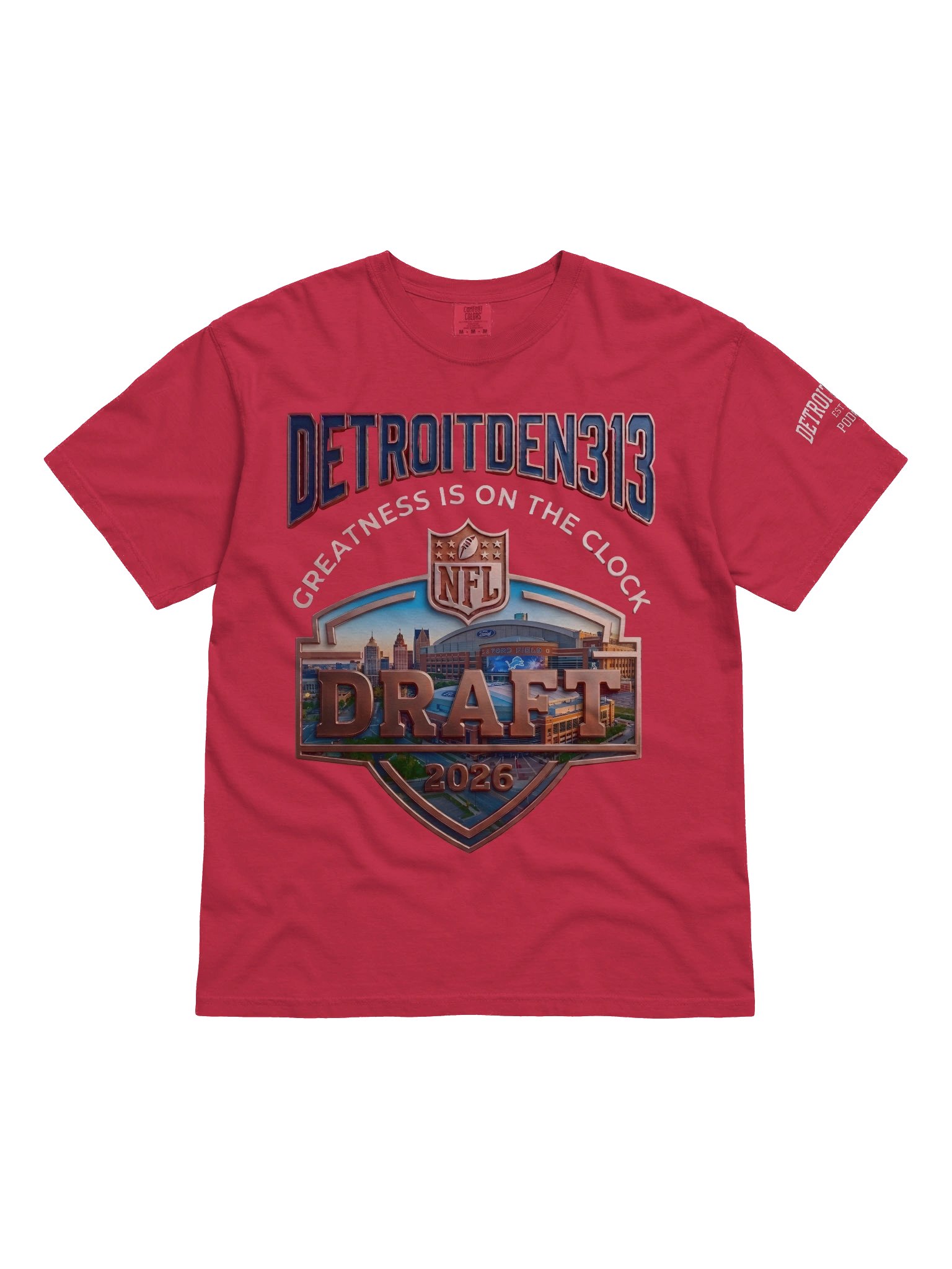 DetroitDen313 2026 Draft Shield Tee product image (1)