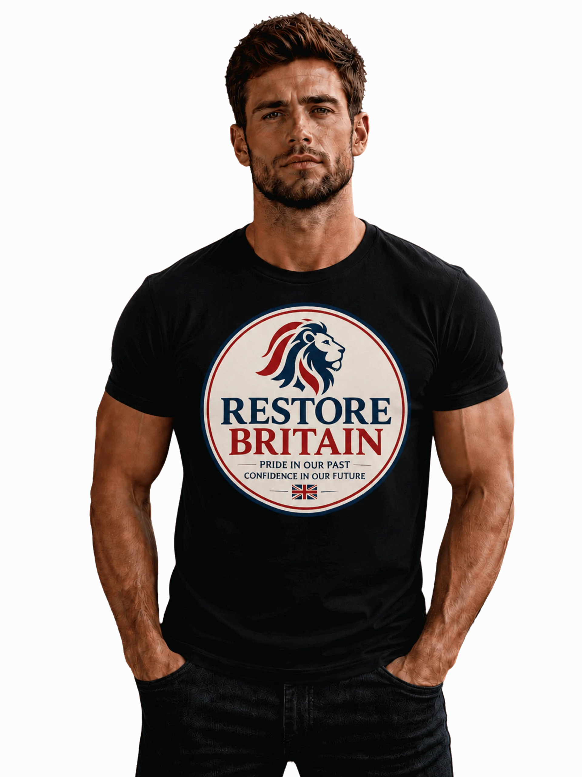 Restore Britain Lion Emblem Tee product image (1)
