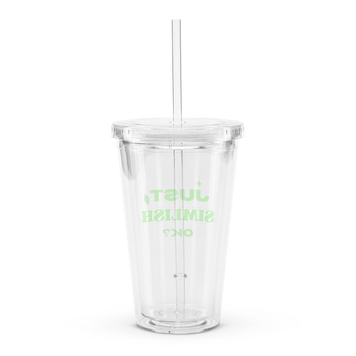 Just Simlish OK? Double Wall Clear Tumbler product image (2)