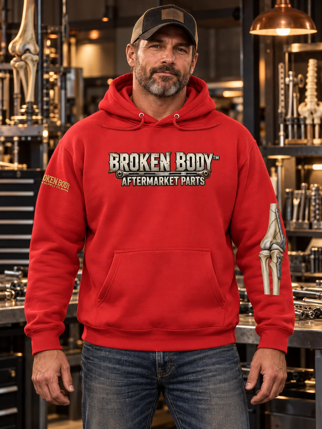 Elbow Surgery Hoodie — Aftermarket Parts Left Elbow | Rebuild Shop product image (1)
