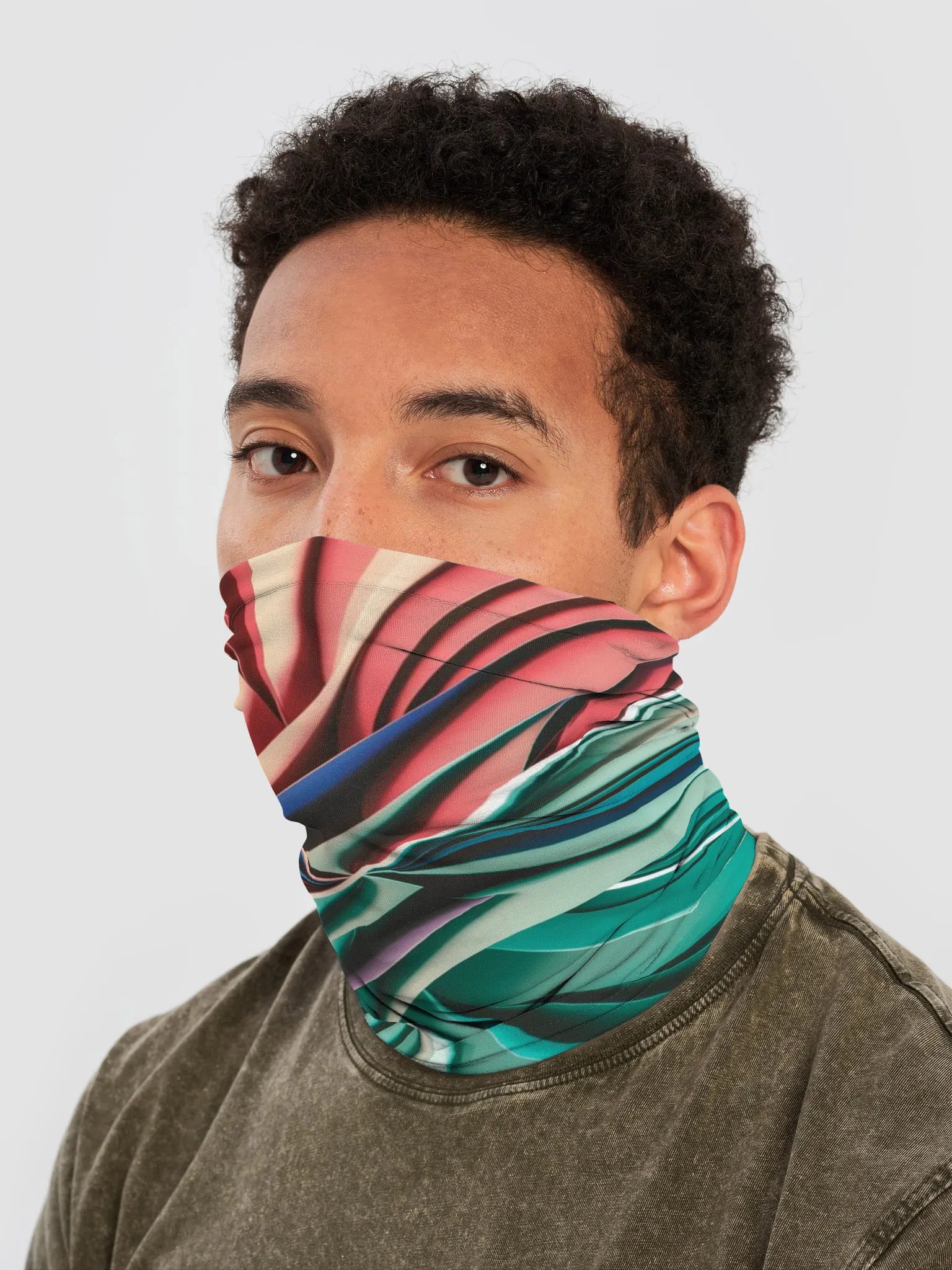 Graphic Grove All-Over Print Neck Gaiter - Breathable, Stretchy, Stylish product image (2)