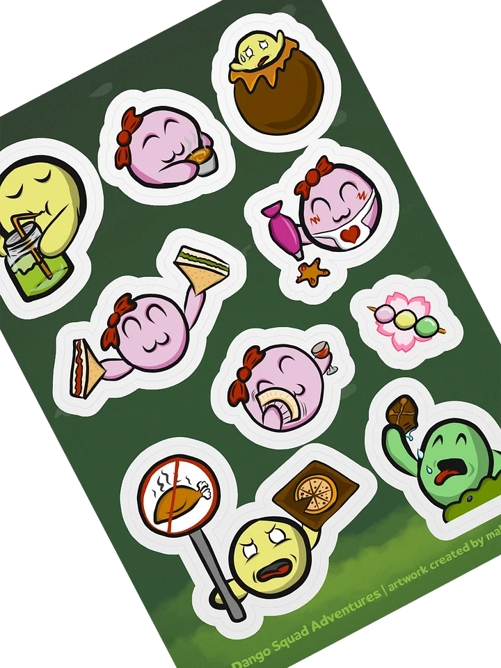 Dango Food & Snacks Set - Kiss Cut Sticker Sheet product image (2)