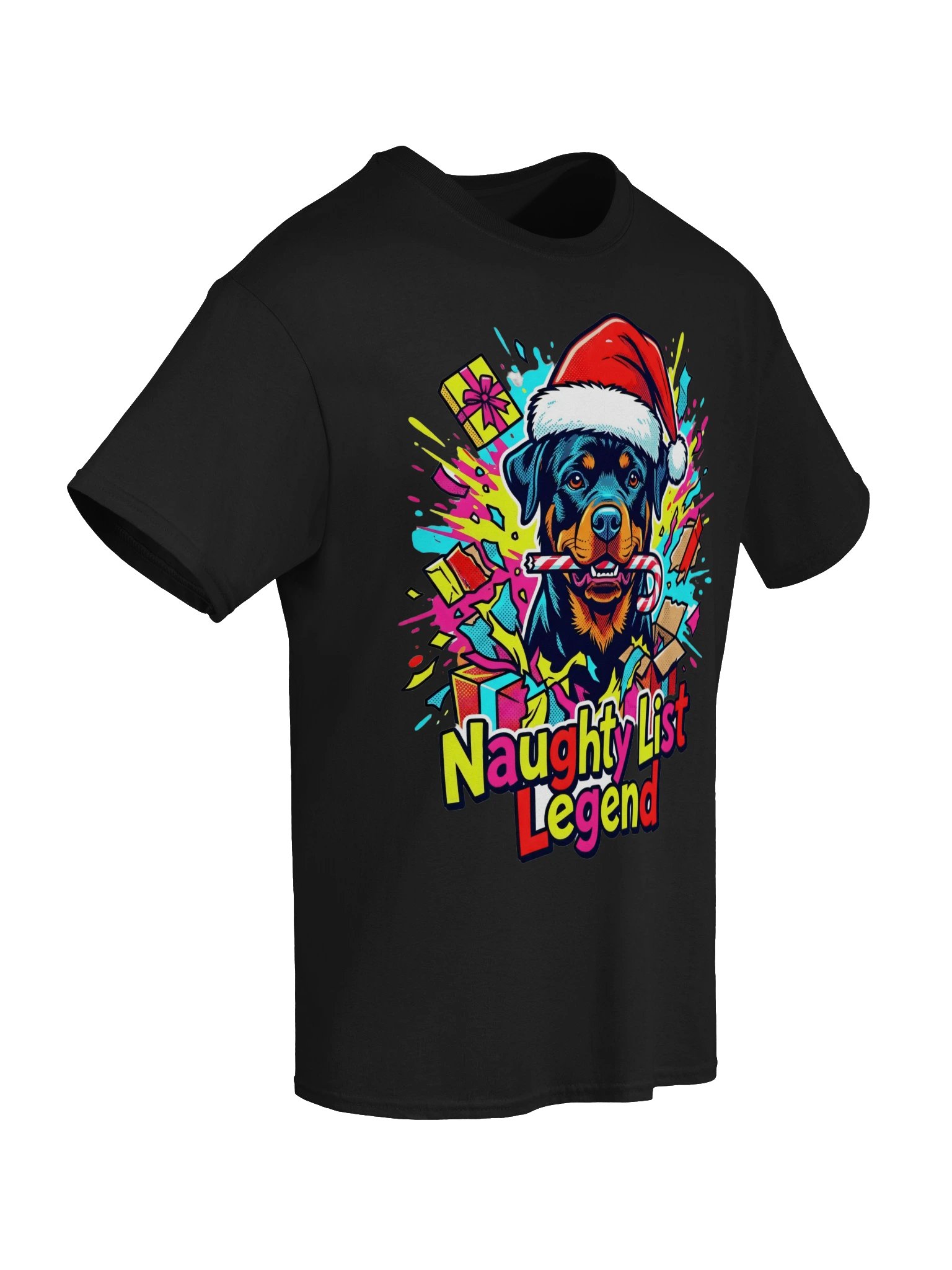Naughty List Rottweiler Tee product image (41)